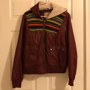 Mossimo Retro Burgundy Light Jacket